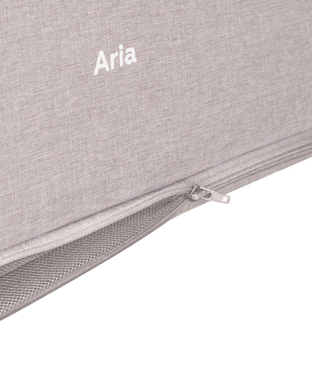 Приставная кроватка-манеж Aria 3 в 1 2026 Под молнией - нижний ярус.